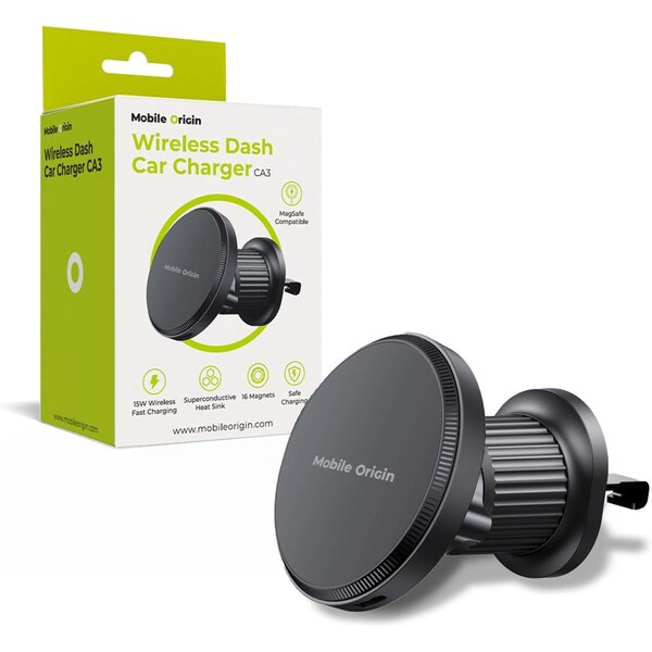 Mobile Origin MO3 MagSafe držák do ventilace s bezdrátovým nabíjením (15W)