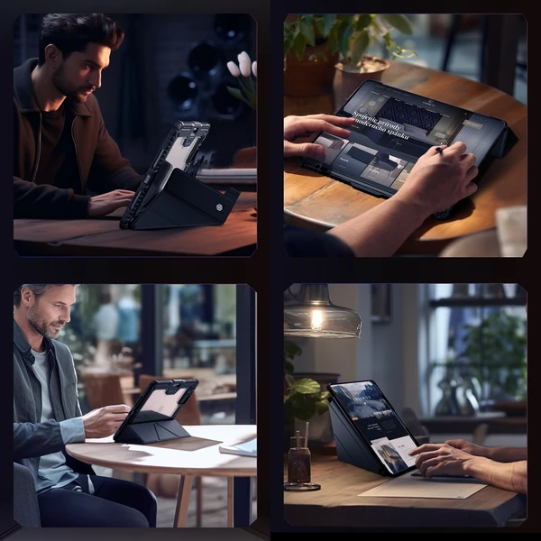 Nillkin Bumper PRO Protective Multi-angle pouzdro iPad Pro 12.9 (20/21/22) Air 13 (2024) černé - Pouzdra - Obrázek 2d4c66ca74af4e70b2e414c2fb9450f9