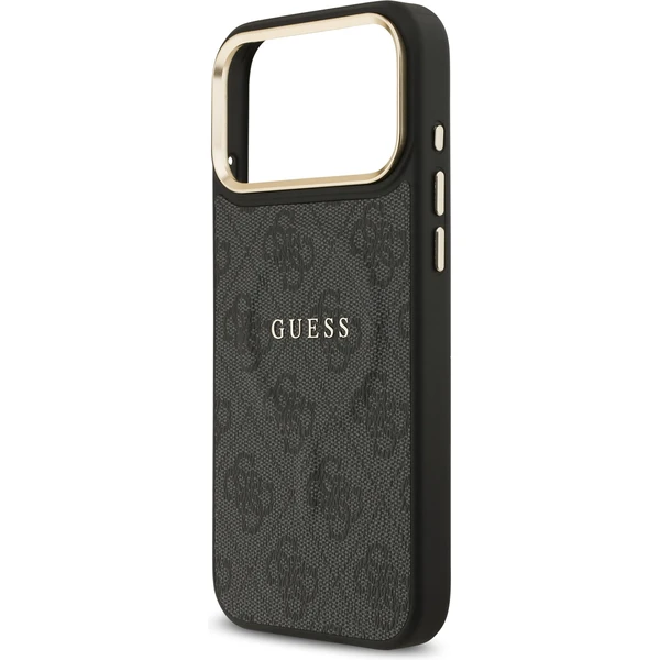 Guess PU Leather 4G Gold Frame MagSafe kryt iPhone 17 Pro Max černý - Pouzdra - Obrázek 2d7381521da0451d866b37c56911b553