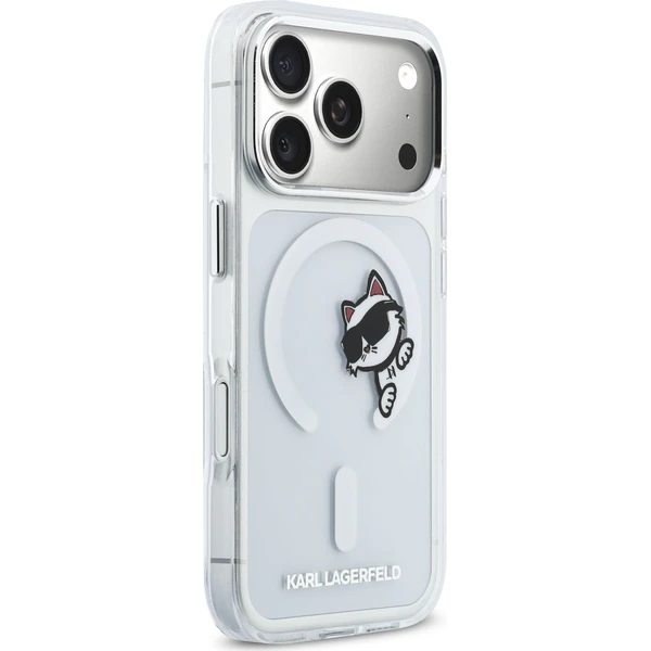 Karl Lagerfeld IML Choupette Peekaboo MagSafe kryt iPhone 17 Pro čirý - Pouzdra - Obrázek 2d802198bed844c4aee68af23255313c