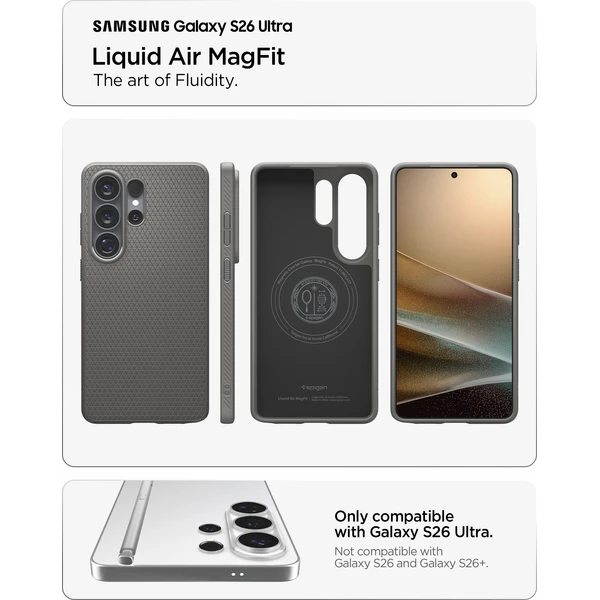 Spigen Liquid Air MagSafe kryt Samsung Galaxy S26 Ultra šedý - Pouzdra - Obrázek 2d826ec30aae4714b84823803548cbb4