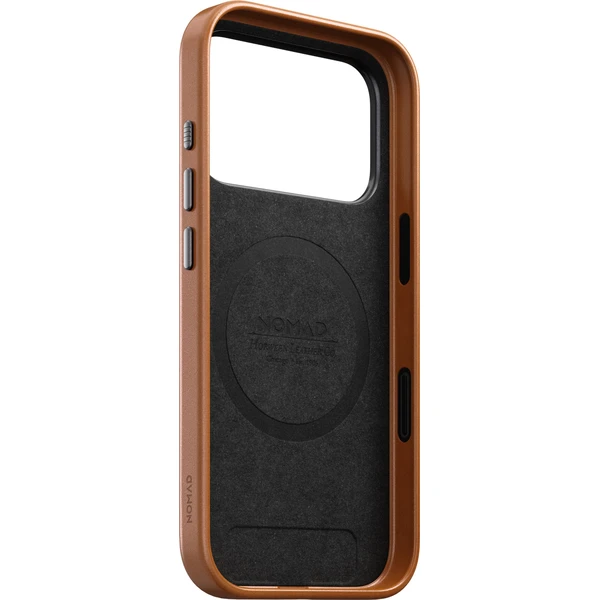 Nomad Traditional Leather (Horween) MagSafe kožený kryt iPhone 18 Pro Saddle - Pouzdra - Obrázek 2db4a29e8a604962b57b0642121a2300