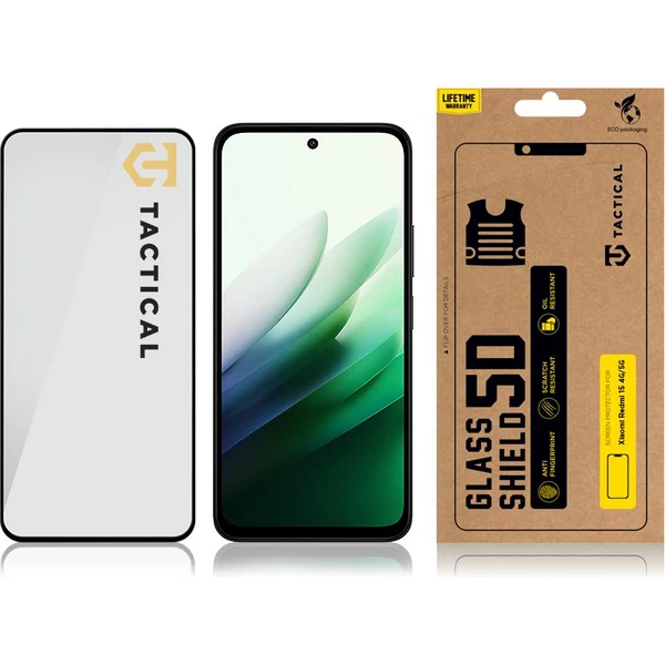 Tactical Glass Shield 5D sklo pro Xiaomi Redmi 15 4G/5G černé - Ochranné folie a skla - Obrázek 2dd759b4132f448fa1c6d5b40876b9bc