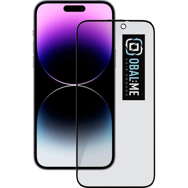 OBAL:ME Privacy 5D tvrzené sklo Apple iPhone 14 Pro Max černé