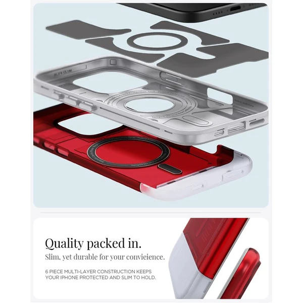 Spigen Classic C1 MagSafe kryt iPhone 16 Pro Max ruby - Pouzdra - Obrázek 2de7708633cb48ecaa0a4b1a27883aee