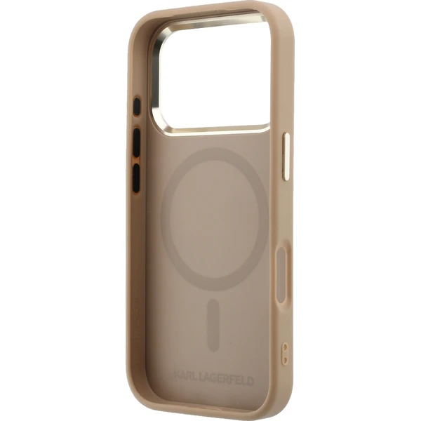 Karl Lagerfeld PU Perforated Monogram MagSafe kryt iPhone 17 Pro Max béžový - Pouzdra - Obrázek 2dffb8cb20ea4899ab46f89c779407dc