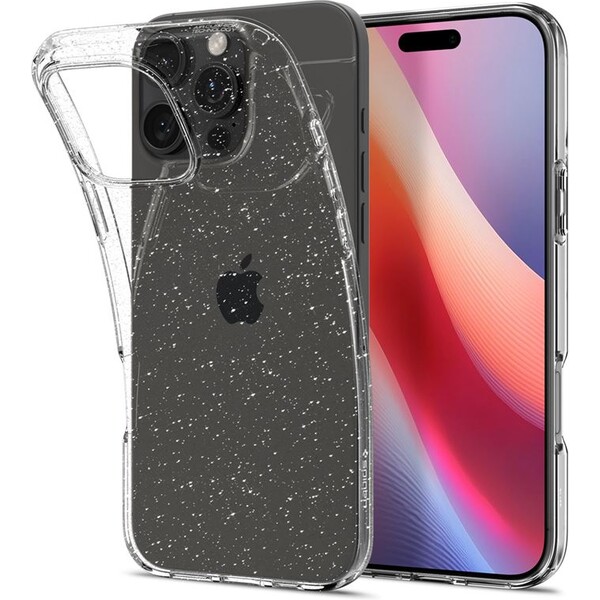 Spigen Liquid Crystal Glitter kryt iPhone 16 Pro crystal quartz