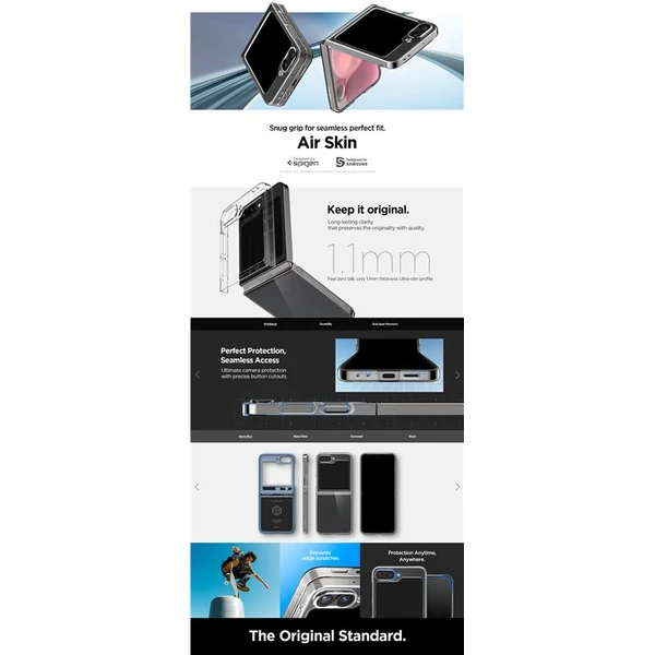Spigen Air Skin kryt Samsung Galaxy Z Flip6/Z Flip7 FE čirý - Pouzdra - Obrázek 2e7773d60d474d27a3881079c6e1f795