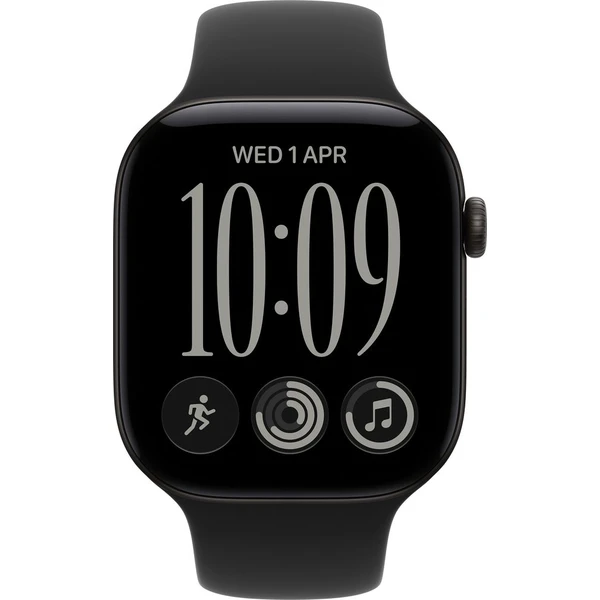 Apple Watch Series 12 Cellular (42mm) Černý hliník s černým sportovním řemínkem S/M - Chytré hodinky - Obrázek 2ea870537fed411d8e13c7f01351f3c4