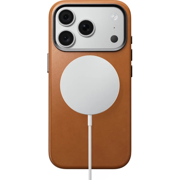 Nomad Traditional Leather (Horween) MagSafe kožený kryt iPhone 17 Pro/18 Pro Saddle - Pouzdra - Obrázek 2eab64e1e14e4181800a686b1b6e8adf