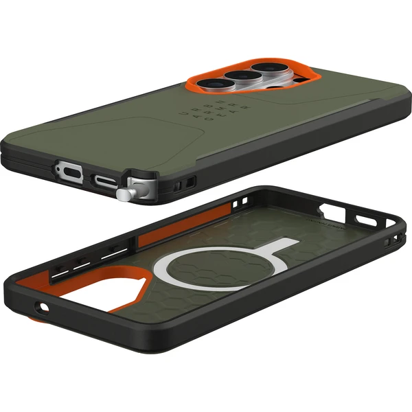 UAG Civilian MagSafe kryt Samsung Galaxy S26 Ultra zelený/oranžový - Pouzdra - Obrázek 2eb4210866104abfb3f4173efcf3d314