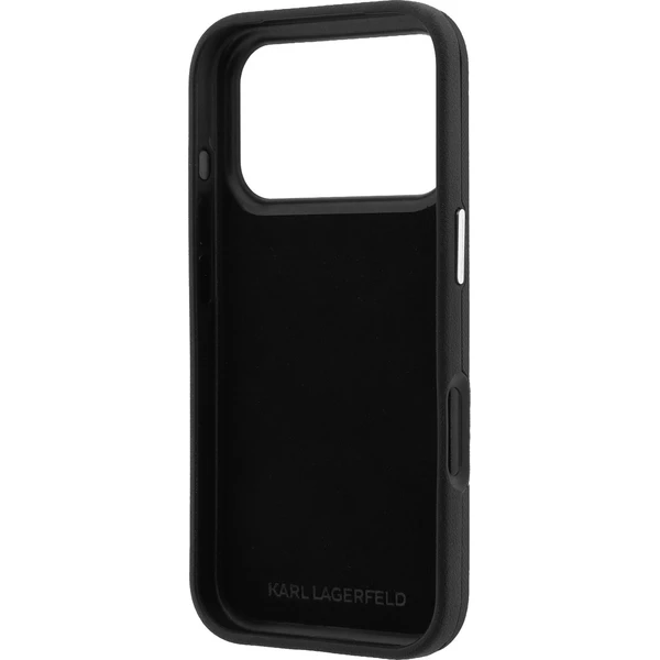 Karl Lagerfeld PU Semi Wrap Saffiano K&CH Heads kryt iPhone 18 Pro černý - Pouzdra - Obrázek 2ec2f43f20ff4c3cbb646679ed2258e9