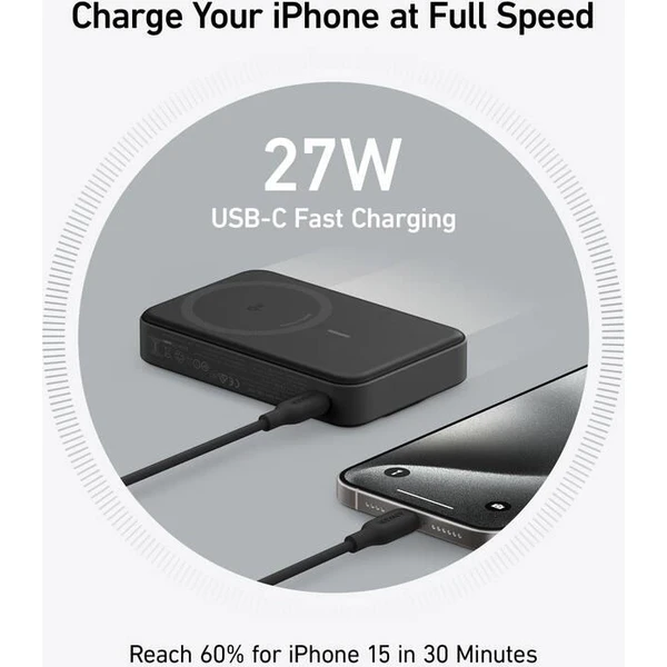 Anker MagGo Qi2/MagSafe powerbanka (10000mAh) 27W černá - Powerbanky - Obrázek 2ec51a2968514d1ab6855276f65bf16b