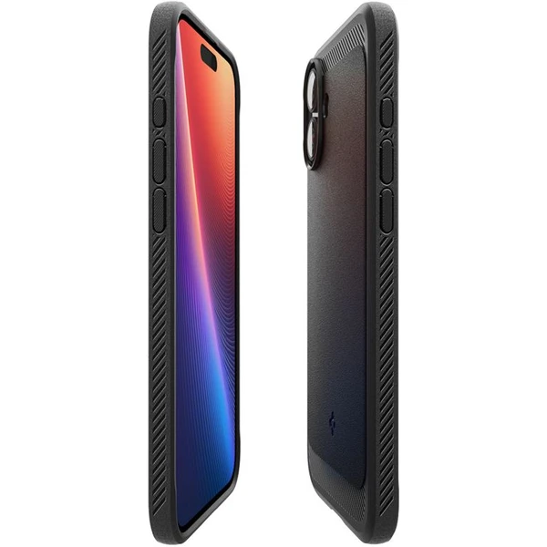 Spigen Rugged Armor MagSafe kryt iPhone 16 matte black - Pouzdra - Obrázek 2f0f7006fc6c4db2a222e6e60c449bdc