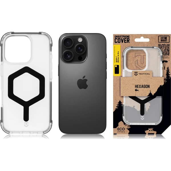 Tactical MagForce Hexagon kryt Apple iPhone 16 Pro černý - Pouzdra - Obrázek 2f119429c6854e1e934d39b81e362817