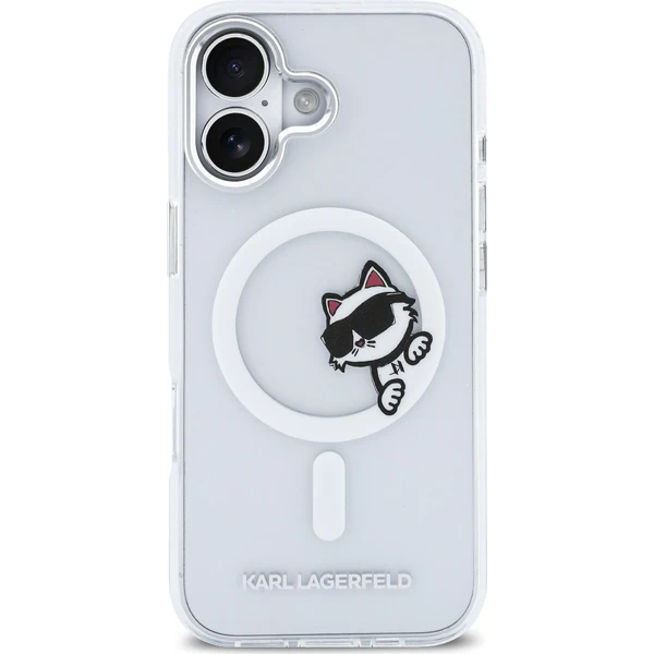 Karl Lagerfeld IML Choupette Peekaboo MagSafe kryt iPhone 17 čirý - Pouzdra - Obrázek 2f12526307a9485e90d0eac5e9bb3d3b