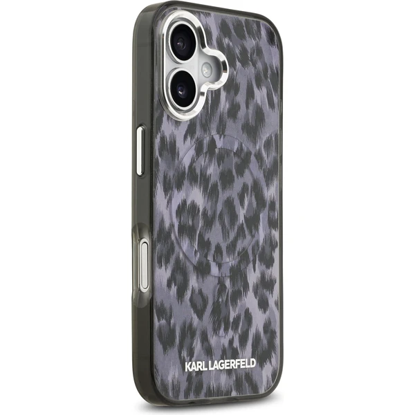 Karl Lagerfeld IML Leopard MagSafe kryt iPhone 17 šedý - Pouzdra - Obrázek 2f14a18f60cd43b8b20cdea65342fb9a