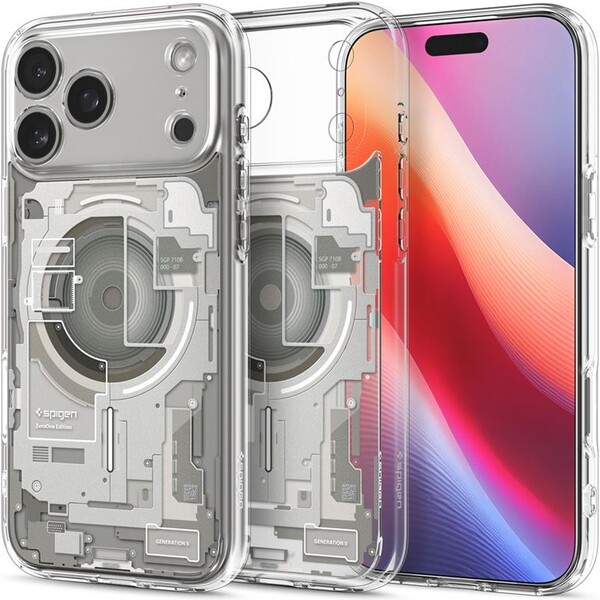 Spigen Ultra Hybrid MagSafe kryt iPhone 17 Pro zero one natural titanium