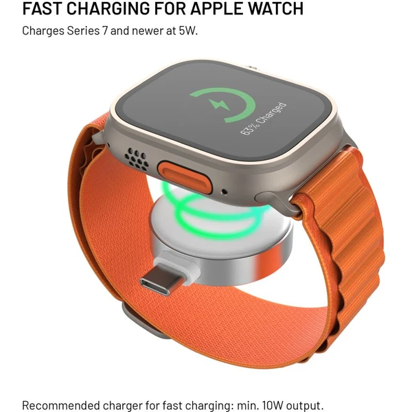 FIXED Orb 2 USB-C adaptér pro Apple Watch s rychlonabíjením bílý - Nabíječky - Obrázek 2f37d0b64abc44c0b1f888469b520de9
