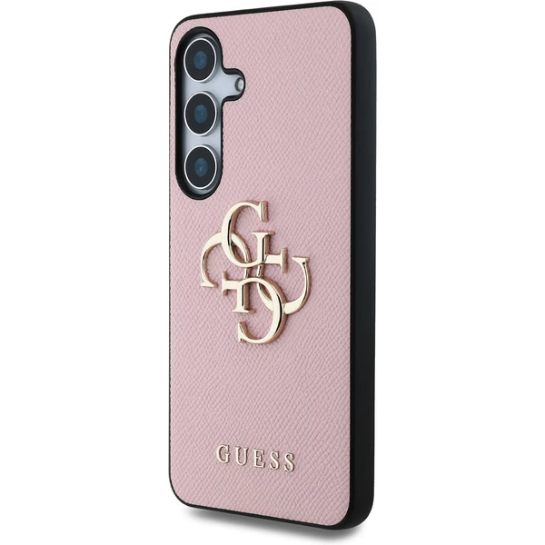 Guess PU Grained 4G Metal Logo kryt Samsung Galaxy S25 růžový - Pouzdra - Obrázek 2f7f29cccea845b88322c9cf953e6565