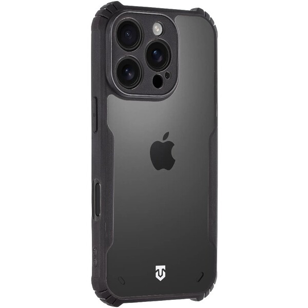 Tactical Quantum Stealth Kryt pro Apple iPhone 16 Pro čirý/černý