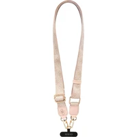 Guess Crossbody popruh PU 4G Metal Logo růžový - Popruhy a crossbody