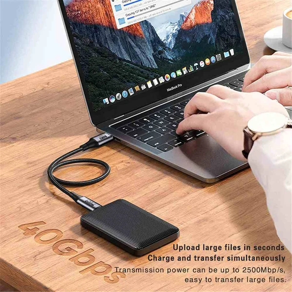 PremiumCord USB4 40Gbps 8K@60Hz 240W Thunderbolt 3 kabel 0,8m - Kabely a redukce - Obrázek 2fea7b181f0748e1b2d5f2cba7c6b06a