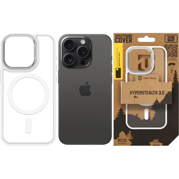 Tactical MagForce Hyperstealth 3.0 MagSafe kryt Apple iPhone 15 Pro Snow White - Pouzdra - Obrázek 2fec1d3713a045d5aeb4682a3dfee9ed