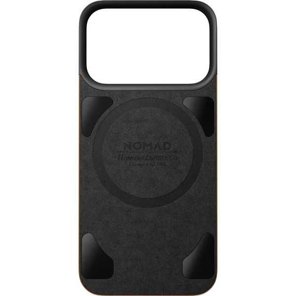 Nomad Magnetic Leather Back (Horween) MagSafe kožený kryt iPhone 17 Pro/18 Pro Saddle - Pouzdra - Obrázek 2ff3dfa27a7e4526a8751cfb8d7a3463