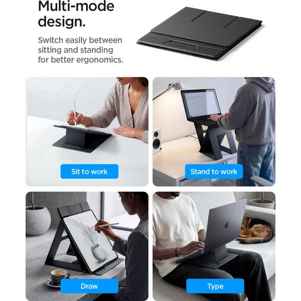 Spigen Slim Fold Laptop Stand & Standing Desk stojánek černý - Stojánky - Obrázek 305a86607cc14998b3250e673e1d203c