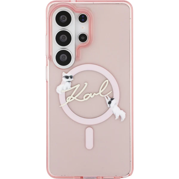 Karl Lagerfeld IML Choupette Karl Script Logo Magnetic kryt Samsung Galaxy S26 Ultra růžový - Pouzdra - Obrázek 3098d2a3270b4f82a92454299458c557
