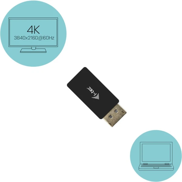 i-tec DisplayPort/HDMI redukce 4K černá - Kabely a redukce - Obrázek 30DA000501