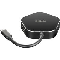 D-Link 4v1 USB-C Hub PD 60W černý - USB huby
