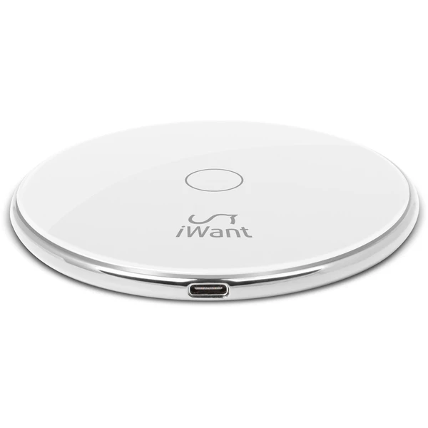 iWant bezdrátová nabíječka 10/7,5W bílá + 18W nabíjecí adaptér - Nabíječky - Obrázek 30RT000101