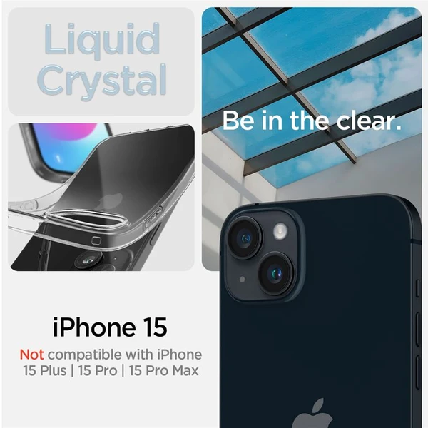 Spigen Crystal Flex kryt iPhone 15 čirý - Pouzdra - Obrázek 30T8000601