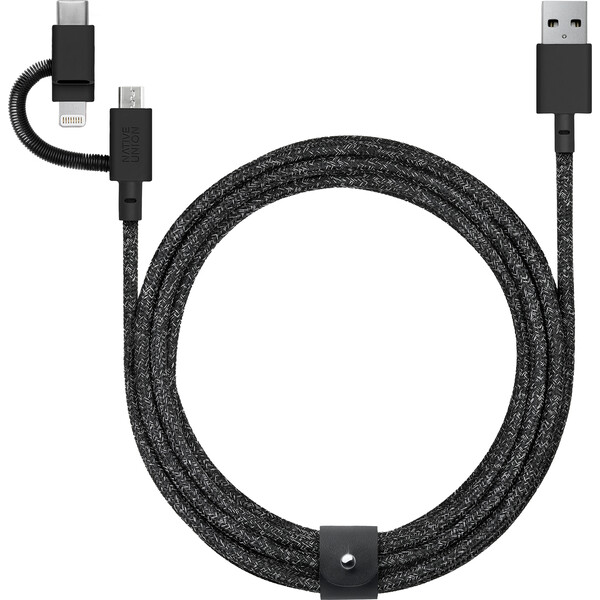 Native Union Belt Cable Universal USB-A/USB-C/Micro USB/Lightning kabel 2m cosmos