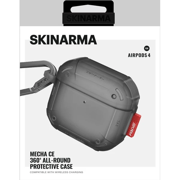 SKINARMA Mecha CE pouzdro pro AirPods 4 kouřové - Pouzdra - Obrázek 30b884d729564fa88003cbf710963578