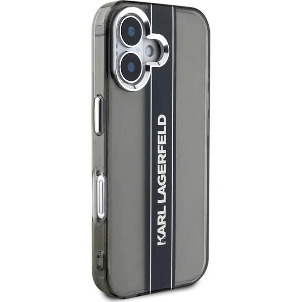 Karl Lagerfeld IML Stripe Logo kryt iPhone 16 černý - Pouzdra - Obrázek 30c128a80b834c4ab64534e1636e10ed