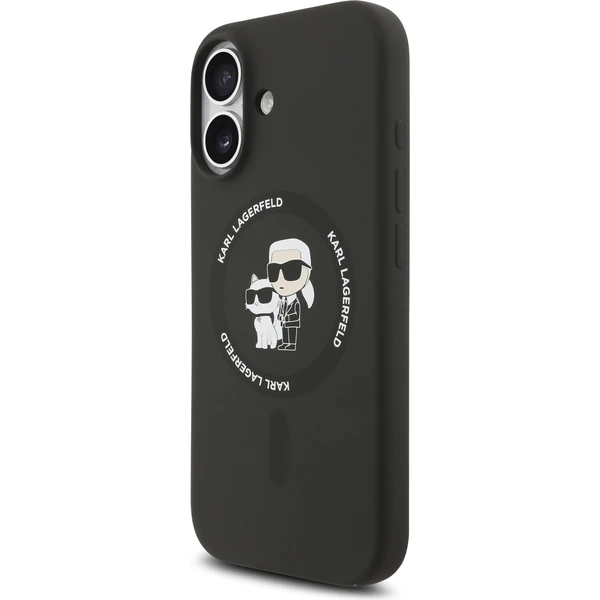 Karl Lagerfeld Liquid Silicone Karl and Choupette MagSafe kryt iPhone 17 černý - Pouzdra - Obrázek 30c12d7b94f2429580bbf300c18467f6