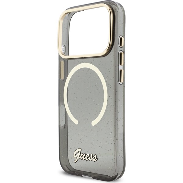 Guess IML Glitter Script Strap MagSafe kryt iPhone 17 Pro černý - Pouzdra - Obrázek 30c5fbf8536942cc88feab10f1175fd7