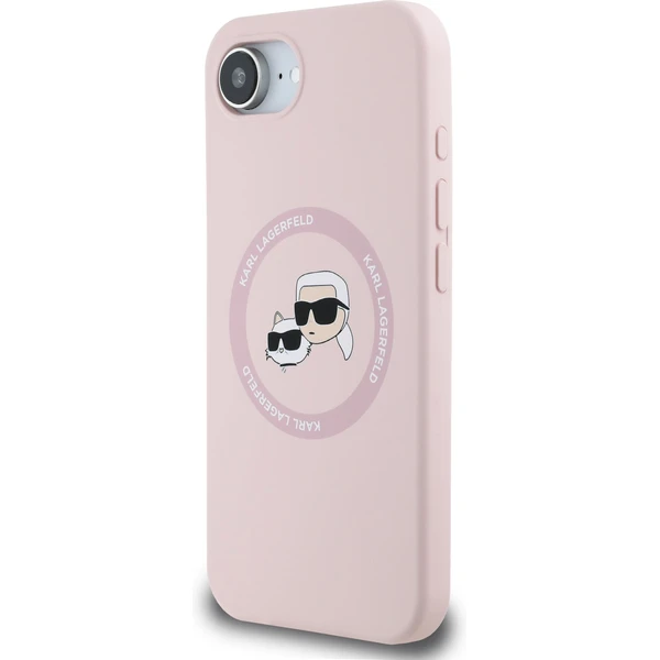 Karl Lagerfeld Liquid Silicone K&CH Heads MagSafe kryt iPhone 17e/16e růžový - Pouzdra - Obrázek 30d2d34708744b1f9b83f328743b1cbe