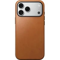 Nomad Modern Leather (Horween) MagSafe kožený kryt iPhone 17 Pro Max/18 Pro Max Saddle - Pouzdra
