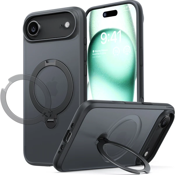 Torras Ostand Q3 Spin MagSafe kryt iPhone Air black - Pouzdra - Obrázek 31135445cd3041d1a075eddc1b5c2f95