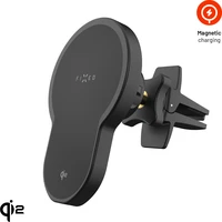 FIXED MagClick 2 držák s bezdrátovým nabíjením s podporou MagSafe, 15W, Qi2 černý - Držáky