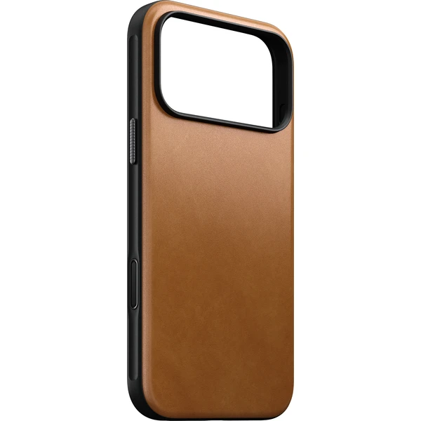 Nomad Modern Leather MagSafe kožený kryt iPhone 17 Pro Max/18 Pro Max English Tan - Pouzdra - Obrázek 312eb2646bd54878a6f3b16b07ec15e5