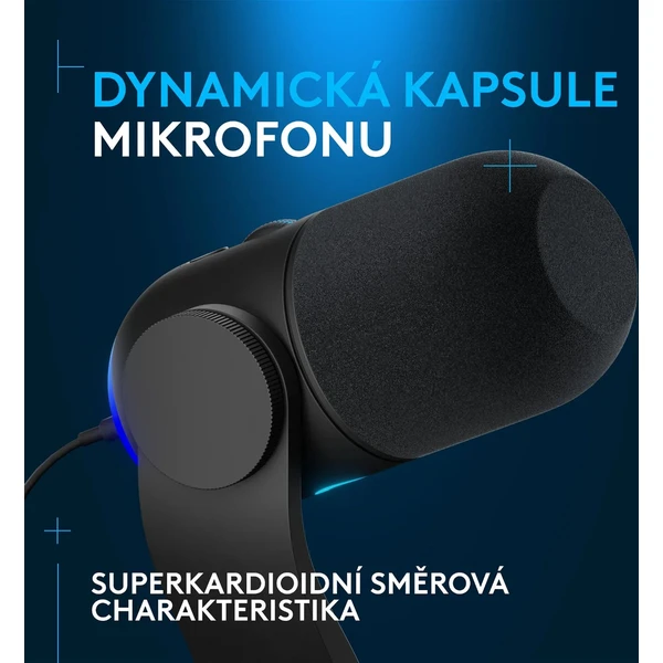 Logitech G Yeti GX mikrofon černý - Mikrofony - Obrázek 3134000P01