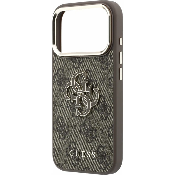 Guess PU 4G Resin Metal Logo kryt iPhone 18 Pro hnědý - Pouzdra - Obrázek 3152899d387b4517b35a527a8cfdfcc2