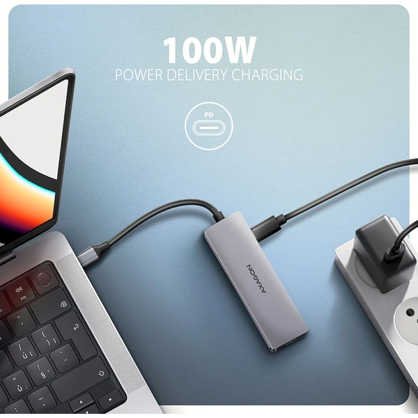 AXAGON HMC-5H60 5v1 USB-C hub - Dokovací stanice - Obrázek 315D000N01