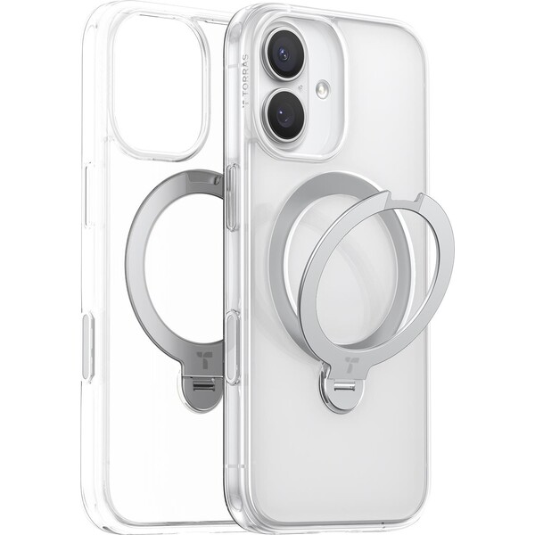 Torras Ostand Q3 Spin MagSafe kryt iPhone 17 clear
