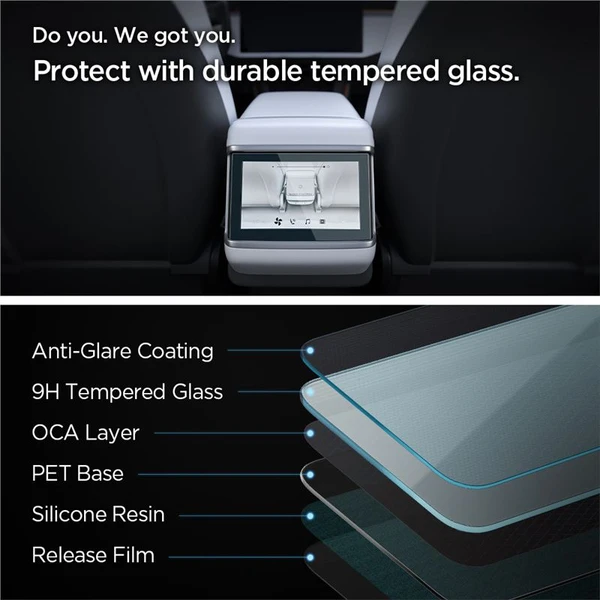 Spigen Glass.tR Slim tvrzené sklo Tesla Model X (2022)/S (2021) 8" čiré - Ochranné folie a skla - Obrázek 31911336278042e1b9a7611786b7a61d